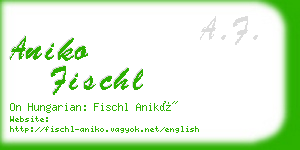aniko fischl business card